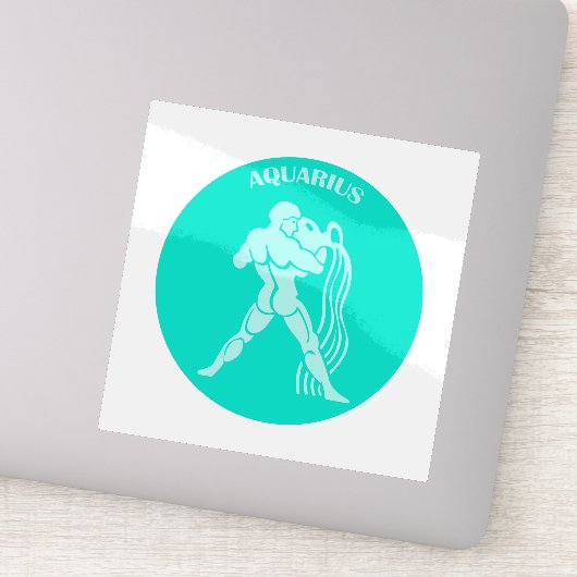 Aquarius, Zodiac Sign, Horoscope, Astrology Sticker (Detail)