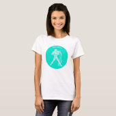 Aquarius, Zodiac Sign, Horoscope, Astrology T-shirt (Voorkant volledig)