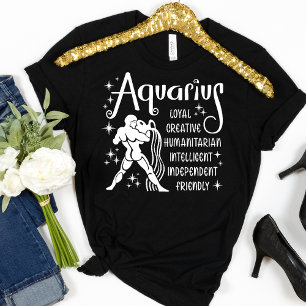 Aquarius Zodiac Sign Horoscope Personaliteitskenme T-shirt