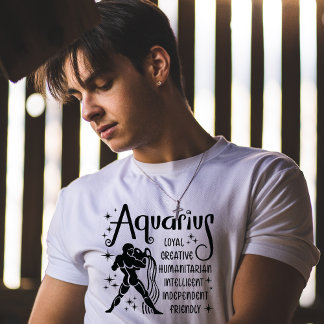 Aquarius Zodiac Sign Horoscope Personaliteitskenme T-shirt