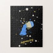 Aquarius Zodiac Sign in Space Legpuzzel (Verticaal)