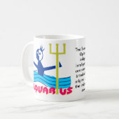 Aquarius Zodiac Sign Koffiemok (Voorkant links)