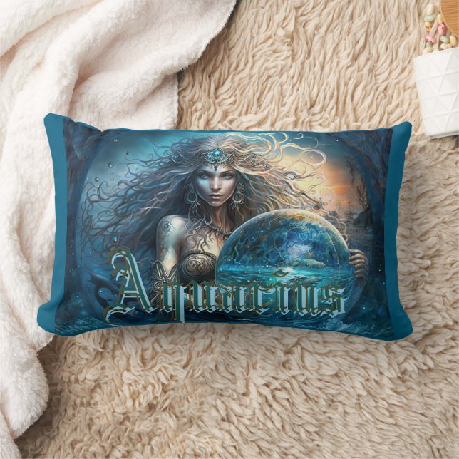 Aquarius Zodiac Sign Kussen (Deken)