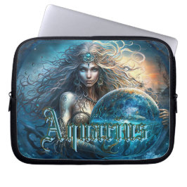 Aquarius Zodiac Sign Laptop Sleeve