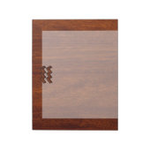 Aquarius Zodiac Sign Mahogany Style Notitieblok (Linkerzijde)