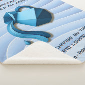 Aquarius Zodiac Sign Modern 3D Astrology Design Sherpa Deken (3/4)