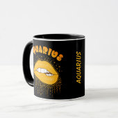 Aquarius Zodiac Sign Mok (Voorkant links)