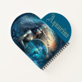 Aquarius Zodiac Sign Notitieboek (Achterkant)