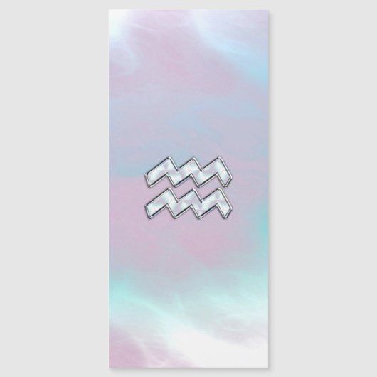 Aquarius Zodiac Sign Pastels Moeder van het pareld (Voorkant)