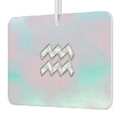 Aquarius Zodiac Sign Pastels Moeder van het pareld Luchtverfrisser (Links)