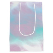 Aquarius Zodiac Sign Pastels Moeder van het pareld Medium Cadeauzakje (Achterkant)
