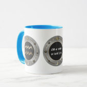 Aquarius Zodiac Sign Personalized Mugs Mok (Voorkant links)