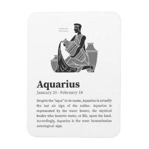 Aquarius Zodiac Sign poster Magneet