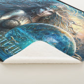 Aquarius Zodiac Sign Sherpa Deken (3/4)