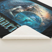 Aquarius Zodiac Sign Sherpa Deken (3/4)