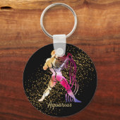 Aquarius - Zodiac Sign Sleutelhanger (Voorkant)