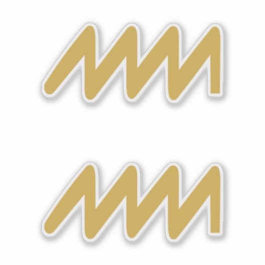 Aquarius Zodiac Sign Sticker (Voorkant)