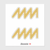 Aquarius Zodiac Sign Sticker (Vel)