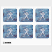 Aquarius Zodiac Sign Stickers (Vel)