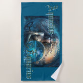 Aquarius Zodiac Sign Strandlaken (Voorkant)