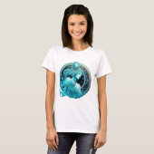 Aquarius Zodiac Sign Sublimation Design, Aquarius T-shirt (Voorkant volledig)