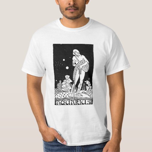 Aquarius Zodiac Sign T-shirt (Voorkant)