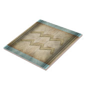 Aquarius Zodiac Sign Tegeltje (Zijkant)