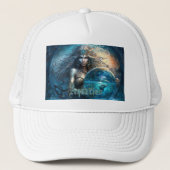 Aquarius Zodiac Sign Trucker Pet (Voorkant)