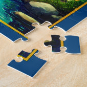 Aquarius Zodiac Sign Under a Starry Sky Legpuzzel (Zijkant)