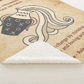 Aquarius Zodiac Sign with Affirmations Sherpa Deken (3/4)