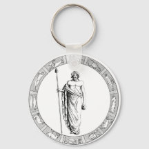 Aquarius Zodiac Sleutelhanger