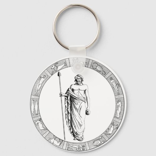 Aquarius Zodiac Sleutelhanger (Voorkant)