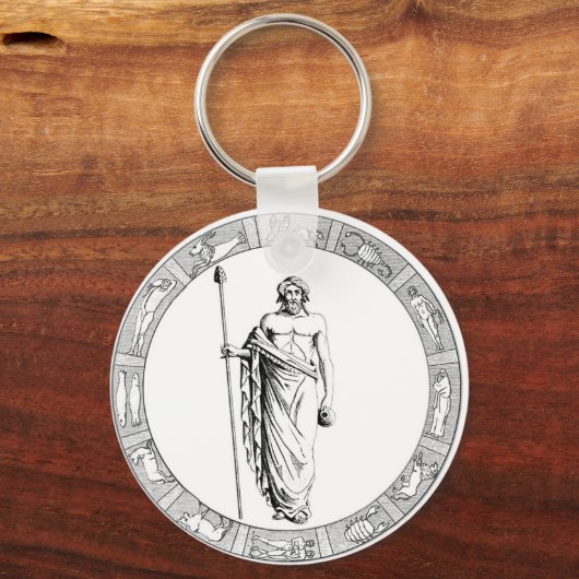 Aquarius Zodiac Sleutelhanger (Voorkant)