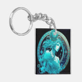 Aquarius Zodiac Sleutelhanger (Voorkant Links)