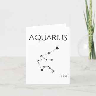 AQUARIUS zodiac star constellatie blanco kaart