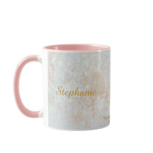 Aquarius Zodiac Star Sign Cosmic Monogram Glitter