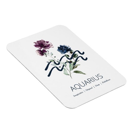 Aquarius Zodiac Star Sign Magneet (Rechterzijde)
