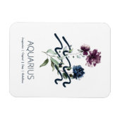 Aquarius Zodiac Star Sign Magneet (Horizontaal)