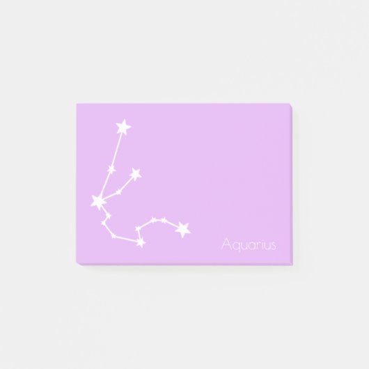 Aquarius Zodiac Star Sign Post-it® Notes (Voorkant)