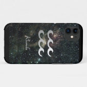 Aquarius Zodiac Star Sign Universe Case-Mate iPhone Case (Achterkant (horizontaal))