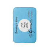 Aquarius Zodiac Symbol Element van K Yoncich Badmat (Voorkant Verticaal)