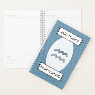 Aquarius Zodiac Symbol Element van K Yoncich Planner