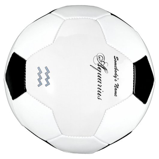 Aquarius Zodiac Symbol Element van K Yoncich Voetbal (Gedraaid)