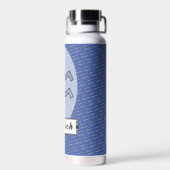 Aquarius Zodiac Symbol Element van K Yoncich Waterfles (Achterkant)