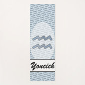 Aquarius Zodiac Symbol Element van K Yoncich Yogamat (Voorkant)