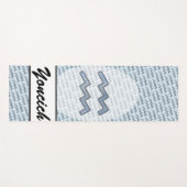 Aquarius Zodiac Symbol Element van K Yoncich Yogamat (Voorkant (horizontaal))