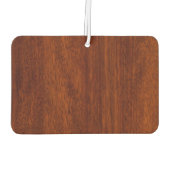 Aquarius Zodiac Symbol Mahogany Wood Style Luchtverfrisser (Achterkant)