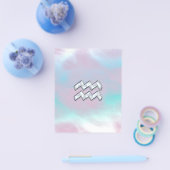 Aquarius Zodiac Symbol op moeder van Pearl Nacre Flyer (Enkel)
