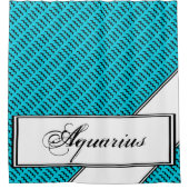 Aquarius Zodiac Symbol Standard van K Yoncich Douchegordijn (Voorkant)