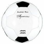 Aquarius Zodiac Symbol Standard van K Yoncich Voetbal (Voorkant)